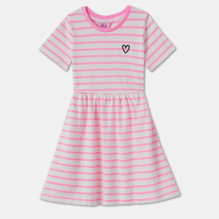 MS Girl Pink Lining With Embroiedry Heart
