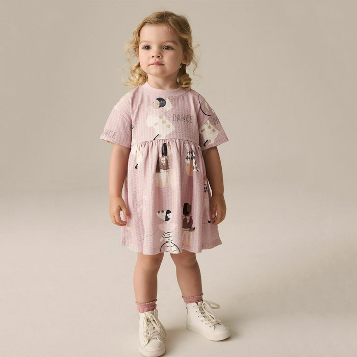NXT Girl Dance Printed  Frock