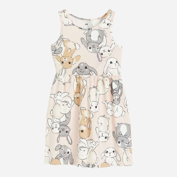 HM Girl Rabbit Print Frock