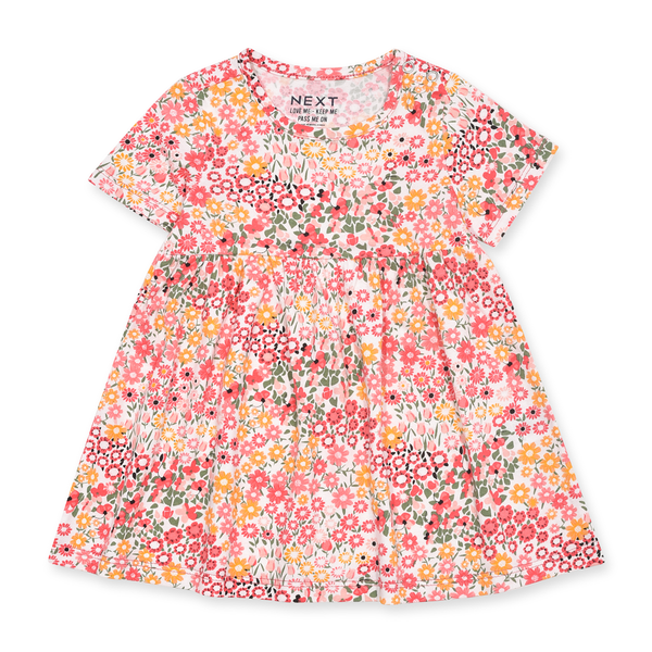 NXT Girl Colorful Flower Printed Frock