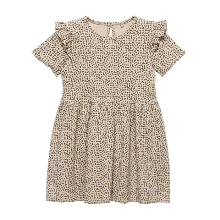 Girl Cheetah Printed Frock