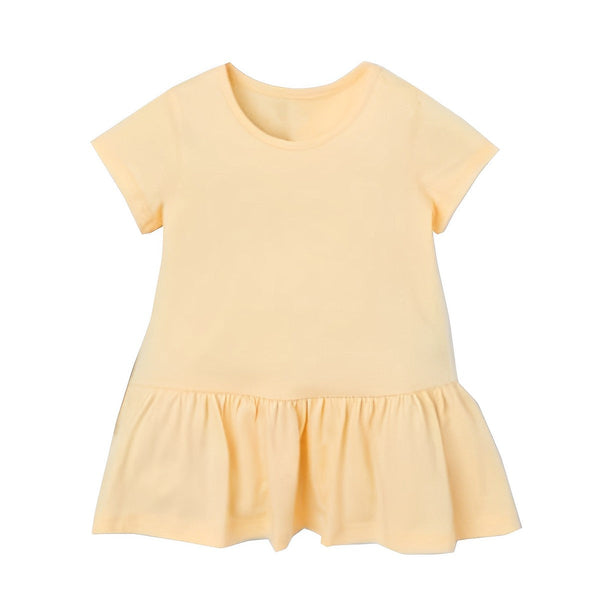 HM Soft Cotton Jersey Yellow Top Dress