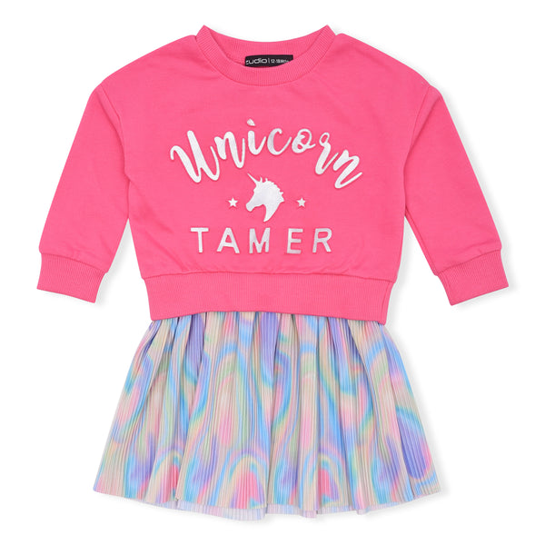 ZDO Girl Pink Unicorn Tamer Sweat Frock