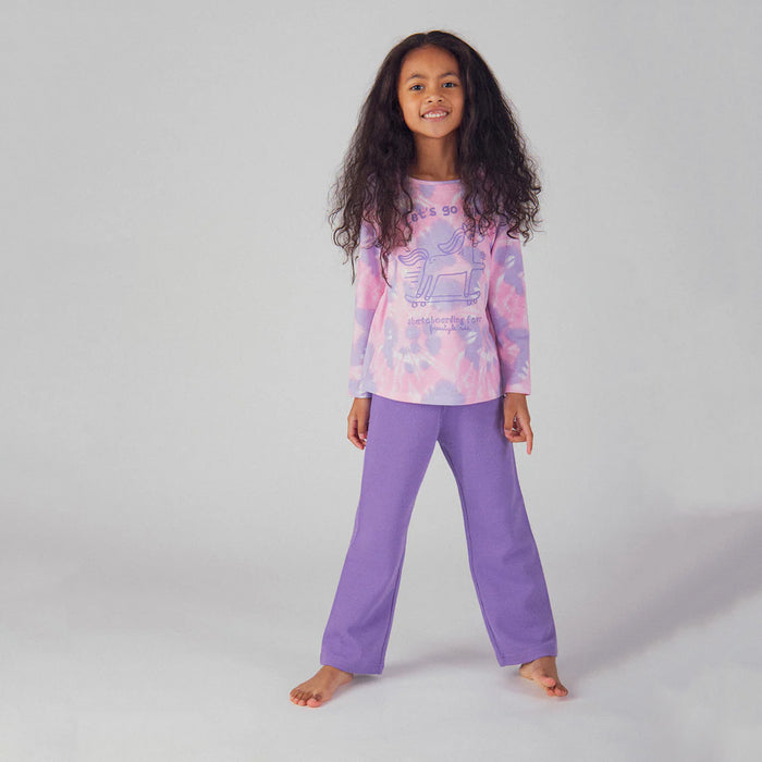 Du Pareil Girl Lets Go Unicorn Printed Full Sleeves Shirt