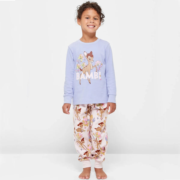 DSN Girl Purple Bambi Dear Print Full Sleeves Shirt