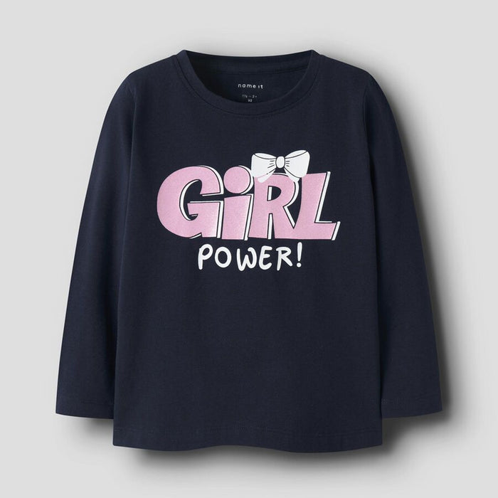 NXT Girl Blue Girl Power Printed T-shirt