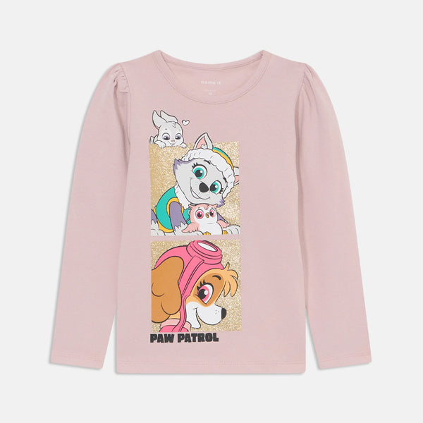 N IT Girl T-pink Paw Patrol Printed T-shirt