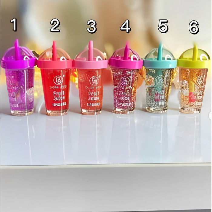 Fresh Fruit Juice 🍓🍒🍇🍑 Lip Gloss👄 - TinyTikes.pk