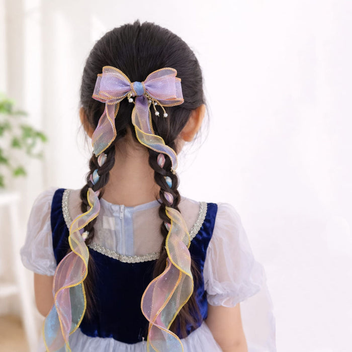 Girl Multi Color Bow