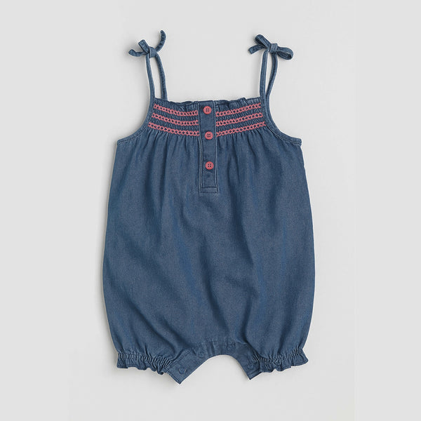 CAR TERS Girl Soft Denim Blue Jumpsuit