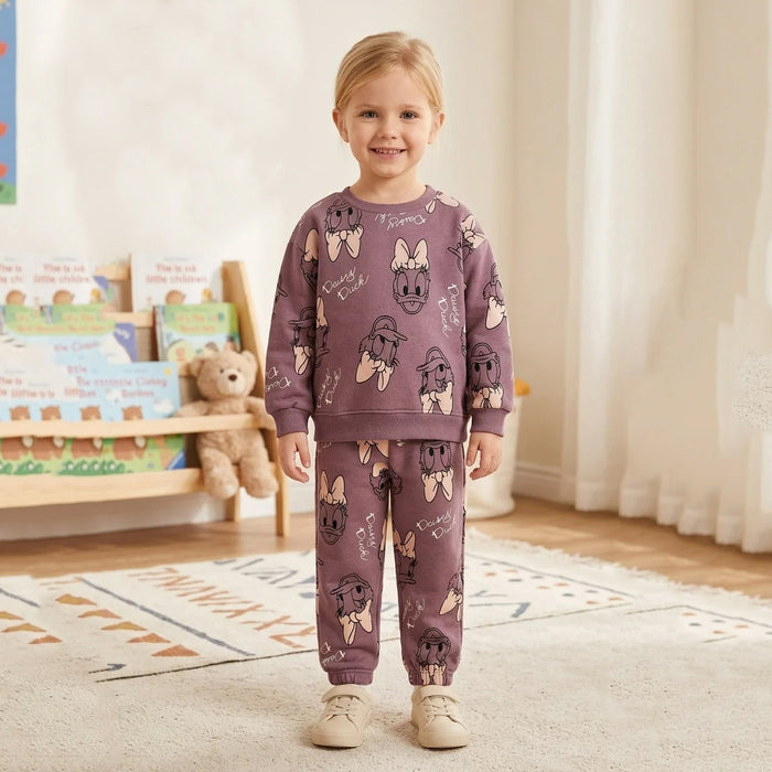 DSNY Girl Donald Duck Inner Fleece 2 Piece Set