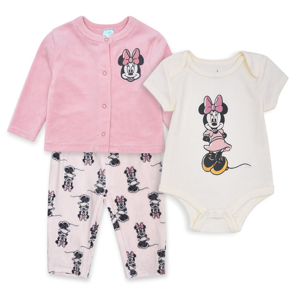 DIS NY Girl Minnie Mouse Embroidery Three Piece Set