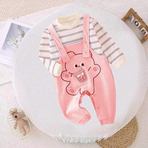 Girl Baby Pink Color Two Piece Set