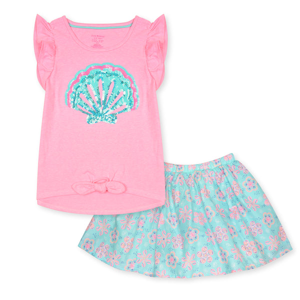 Girl Pink Top Shell Sequence