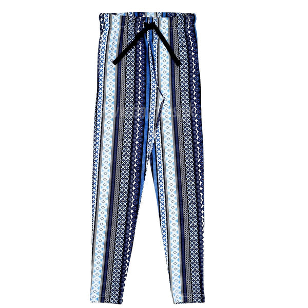 Girls Trouser Dope Print Blue - TinyTikes.pk