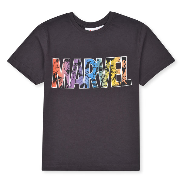 MAR VEL Boy Marvel Printed Grey T-Shirt