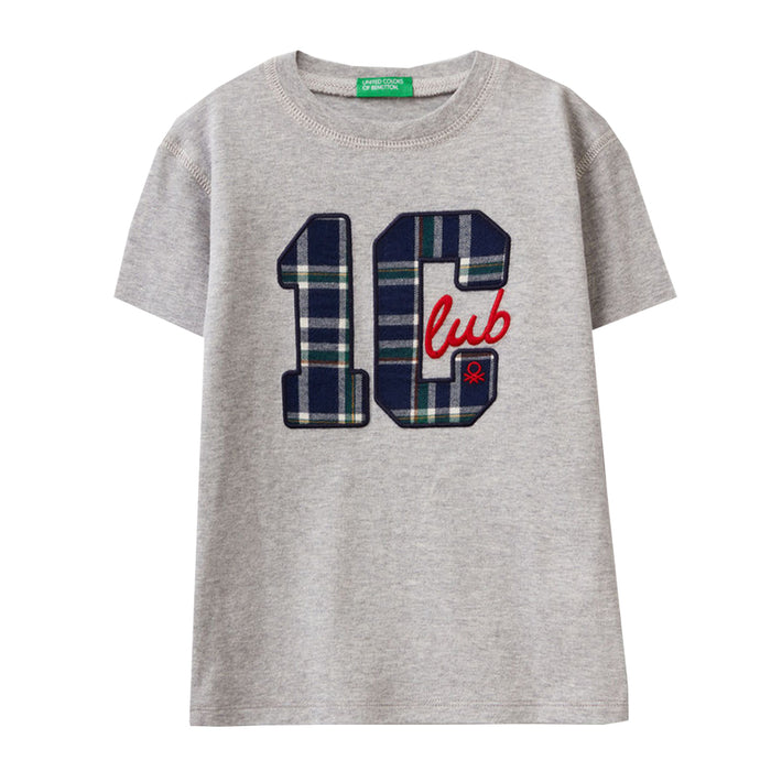 UNCFB Boy Grey 1 Club Embroidery T-Shirt