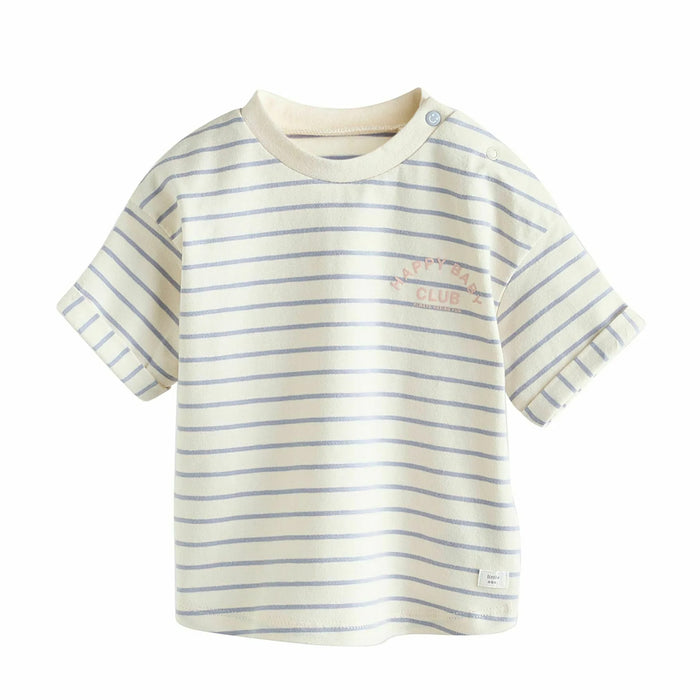 NXT Blue Stripe Baby Short Sleeves T-Shirt