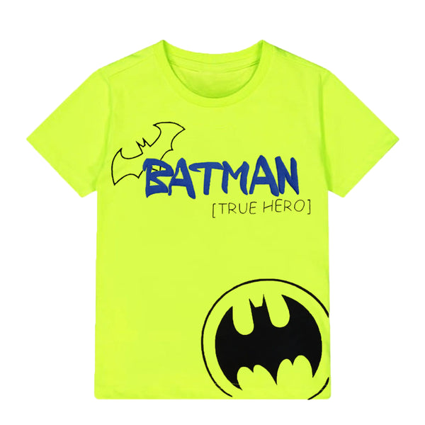 KC7 Boy Batman Printed Sea Green T-Shirt