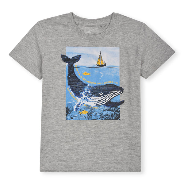 NXT Boy Off White Whale Design T-Shirt