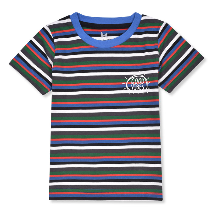 KC7 Boy Good Vibes Printed Multi Lining T-Shirt