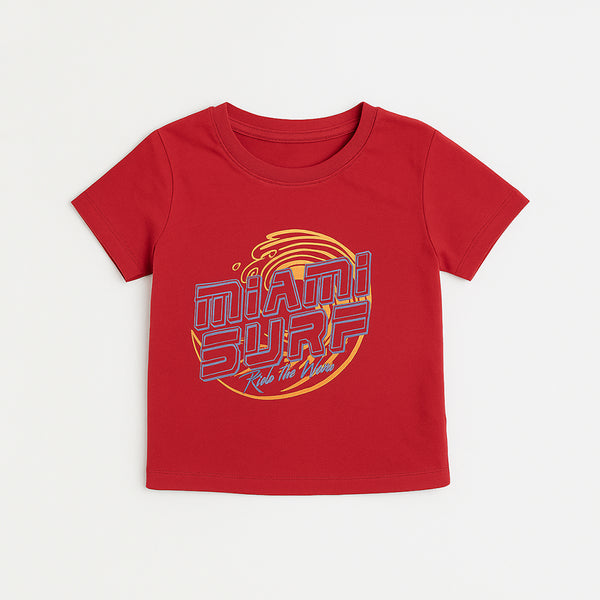Imported Soft Cotton Jersey Red T-Shirt