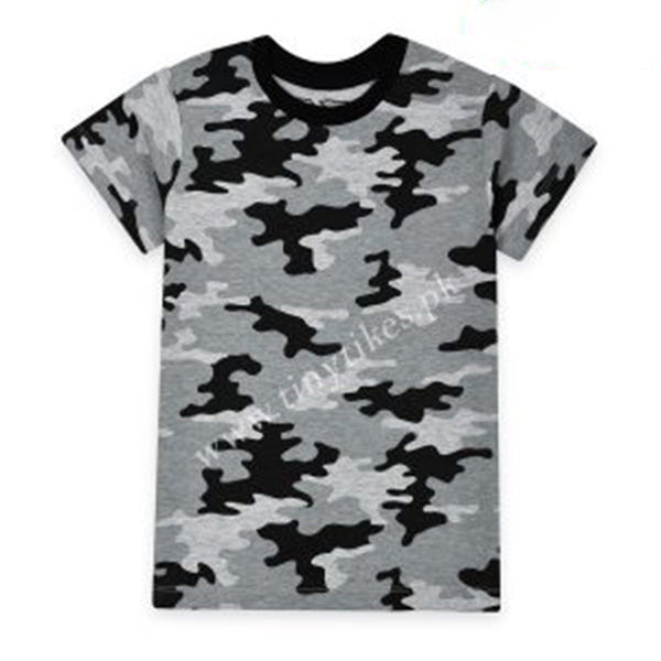 UD Soft Cotton Jersey Grey Commando Printed T-Shirt