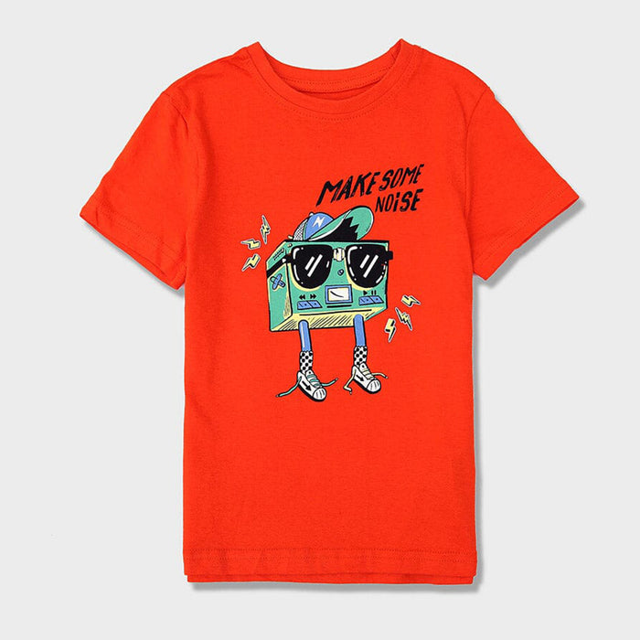 PRM Soft Cotton Jersey Carrot With Character Printed T-Shirt