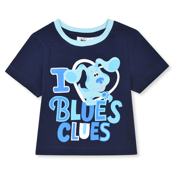 NICK Imported Soft Cotton Jersey Blue With Cute Puppy Printed T-Shirt