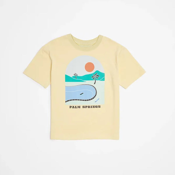 Boy Yellow Palm Spring Oversize T-Shirt