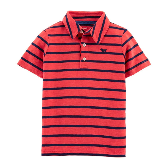 CAR TERS Boy Blue Lining Polo T-Shirt