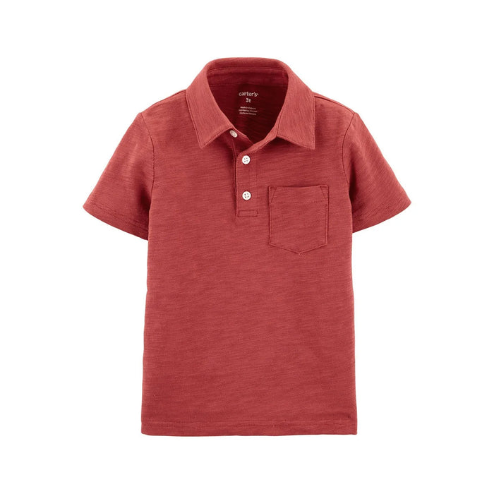 CAR TERS Boy Maroon Polo T-Shirt