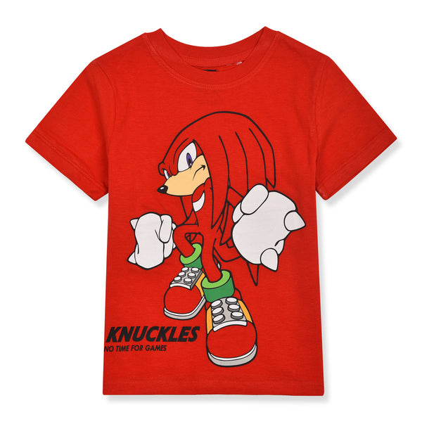 HM Soft Cotton Red T-shirt Sonic Character Print
