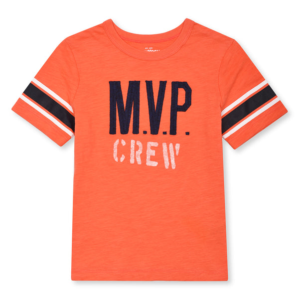 Boy Orange MVP Embroidery T-Shirt