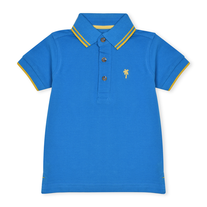MC Boy Blue Tree Embroidery Polo T-Shirt