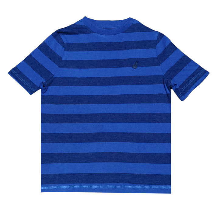 MS Boy Blue Lining Rocket Embroidery T-Shirt
