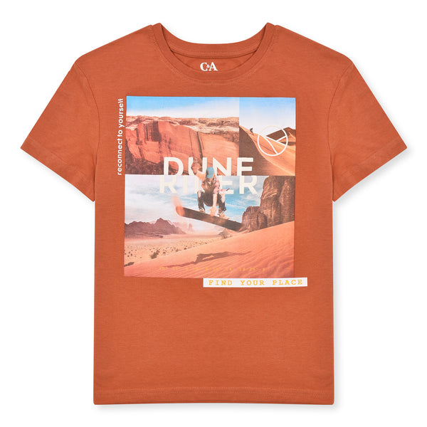 CA Boy Brown Desert Print T-Shirt