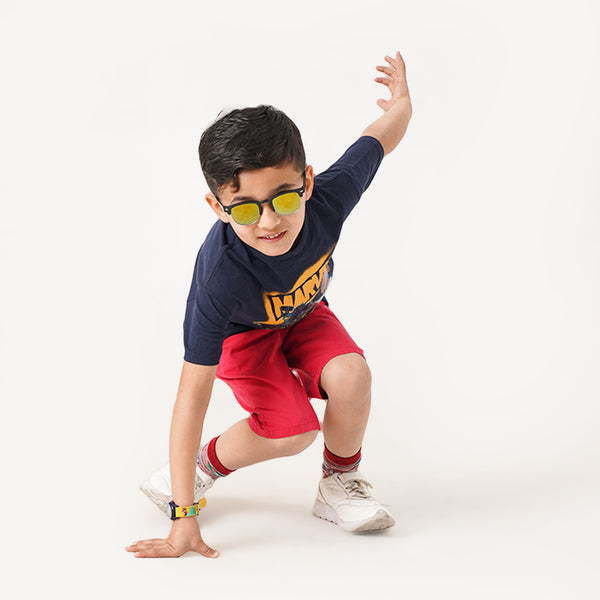 MS Boy Navy Blue Color Marvel Character Print T-Shirt