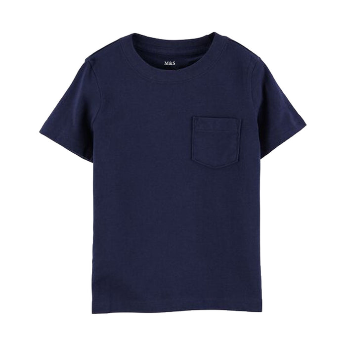 MS Blue Front Pocket T-Shirt