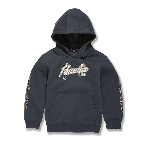 JC Boy Charcoal Paradise Team Printed Hoodie