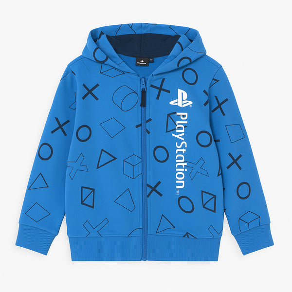 NXT Boy Blue Play Station Printed Hoodie
