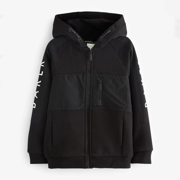 BKR Boy black Front Pocket Hoodie