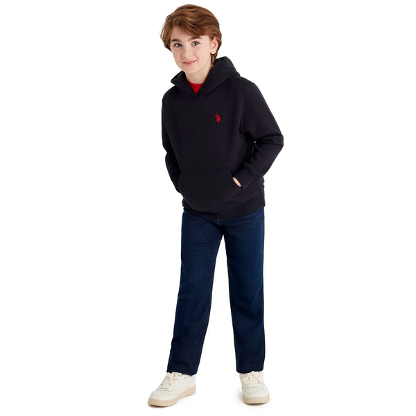 UP Boy Black Inner Fleece Hood