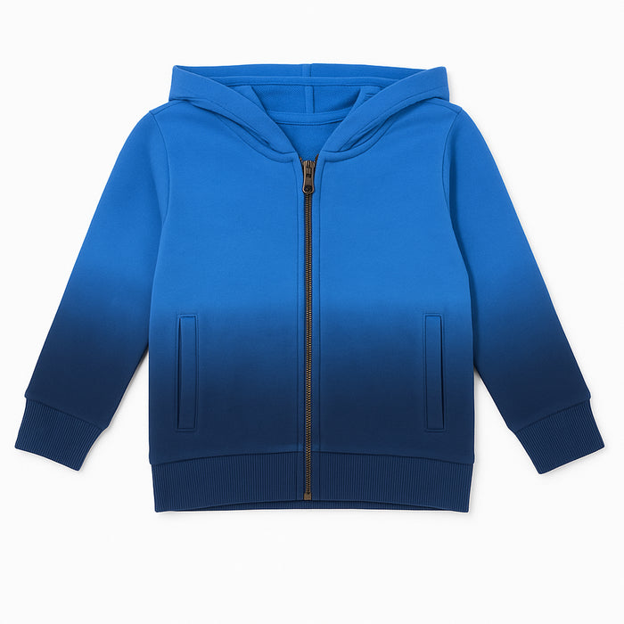 Boy Blue Tye & Dye Zipper Hooddie