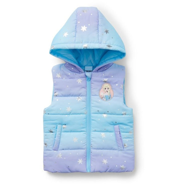 DNF Girl Sky Color Frozen Elsa Design Puffer Jacket