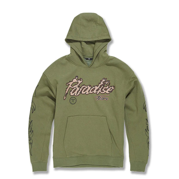 JC Boy Olive Printed Hoodie