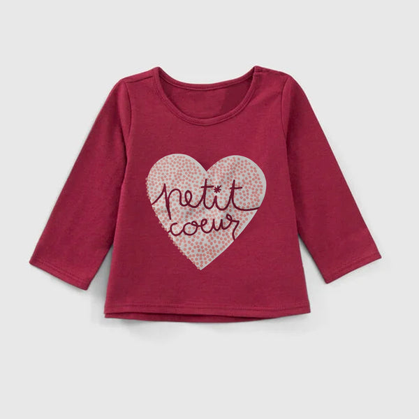IN EX Girl Scarlet Heart Printed T-Shirt