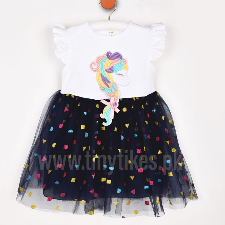 Imported Unicorn Little Pony Dress - TinyTikes.pk