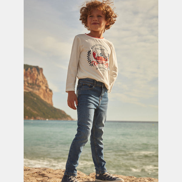 SM Boy Denim Blue Pant Embroidery on Pocket Serre Moi La Pince