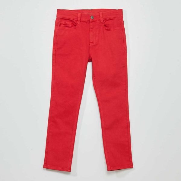 Kiabi Skinny Red Denim Pant